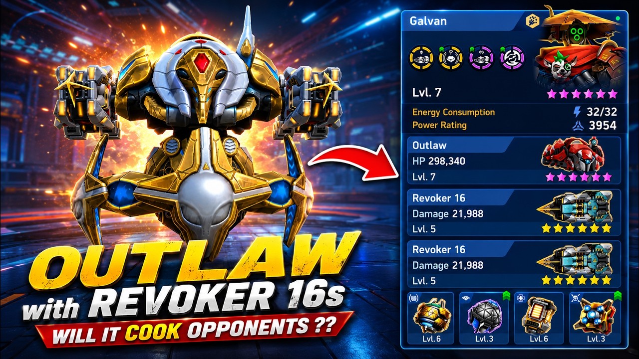 😱 OUTLAW + DUAL REVOKER 16s IS ABSOLUTELY INSANE! 💀 THEY NEVER STOOD A CHANCE! 🔥 | Mech Arena