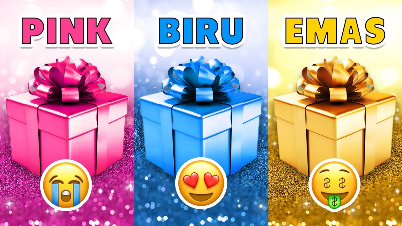 Pilih Hadiahmu...! 🎁 PINK, BIRU atau EMAS 💗💙⭐️ Seberapa Beruntung Kamu? 🤔