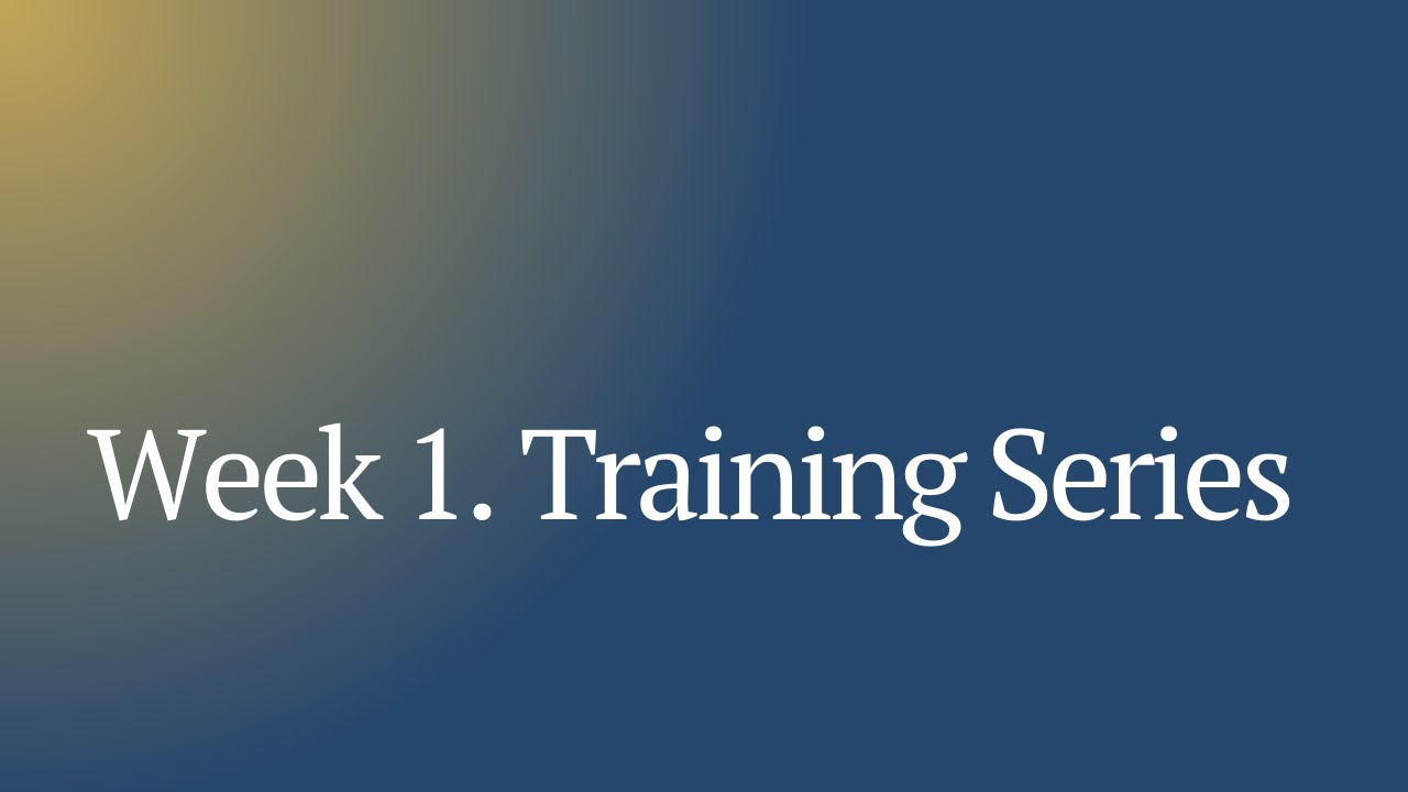 Week One 1 Series