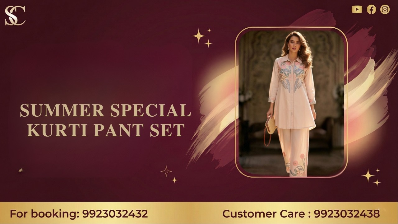 Summer Special Kurti Pant Set  | For Booking :- 9923032432  | Smart  Choice