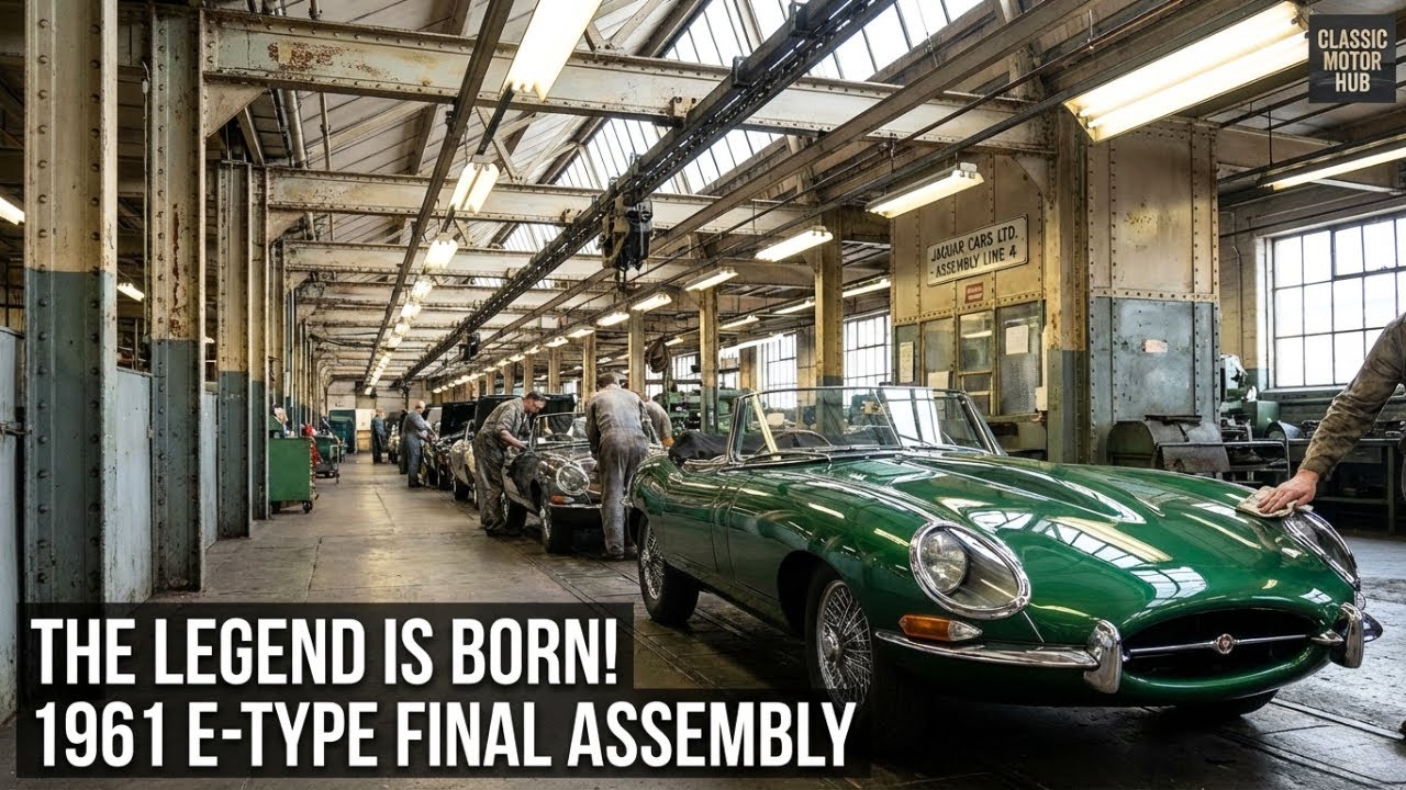 Inside the 1961 Jaguar E Type Factory — Crafting the World’s Most Beautiful Car