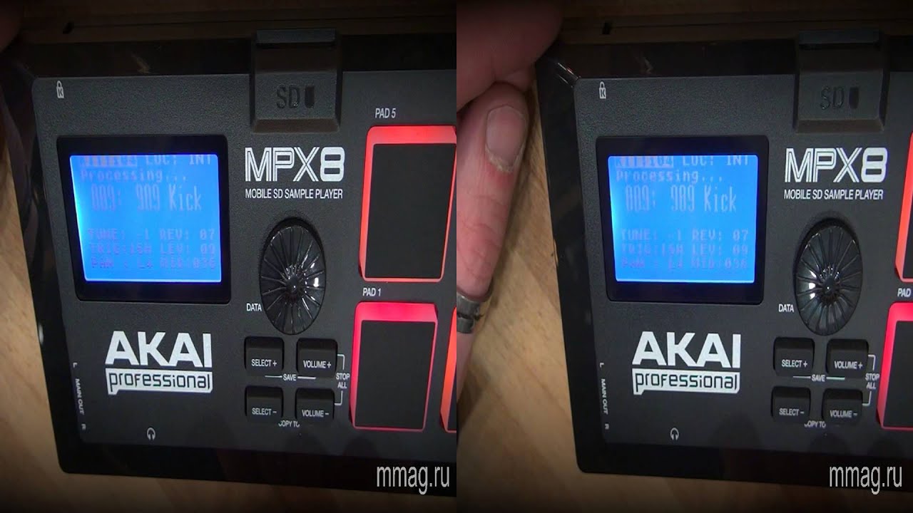 mmag.ru: AKAI MPX8 компактный сэмплер, видео обзор 3d