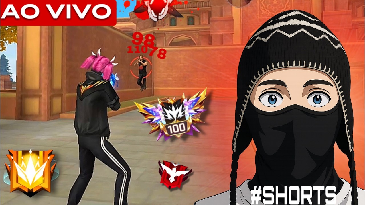 😈🔥 FREE FIRE AO VIVO 😈🔥 LIVE VERTICAL ( SHORTS ) - #shorts #short #shotsfeed