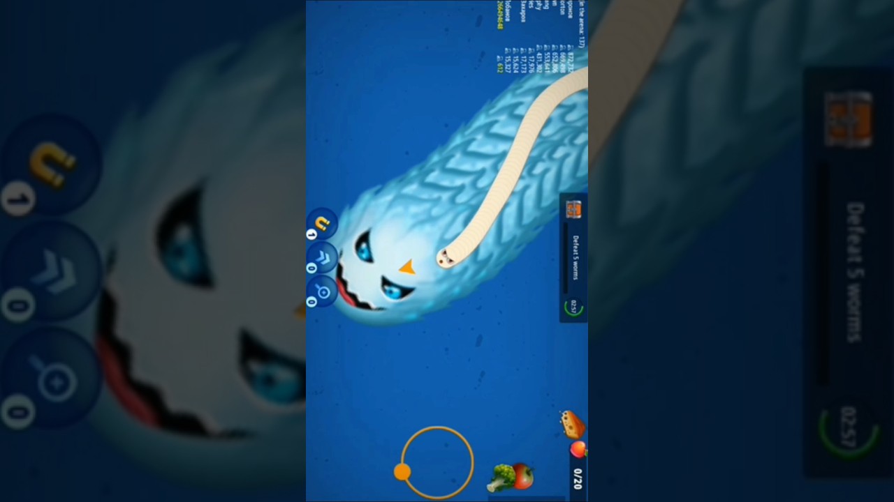 new tranding 🤯🪄 magic gameplay worms zone #viral #wormszone #shorts #gaming