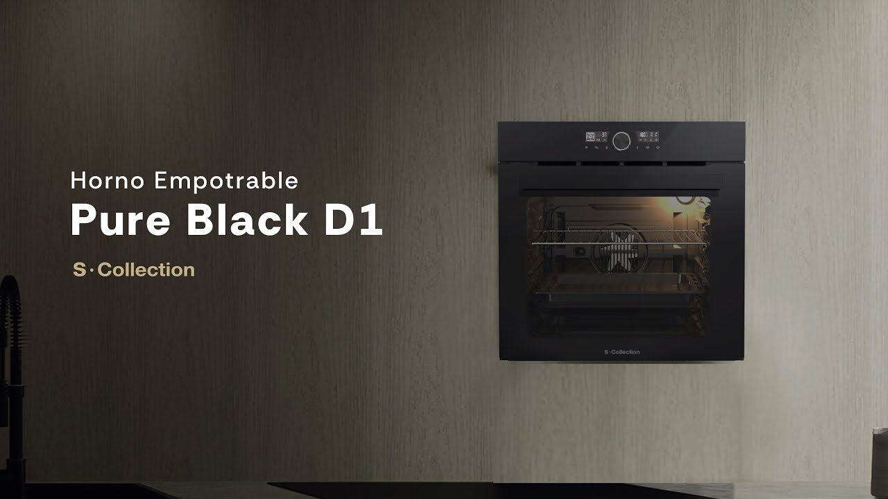 3120SOLHO026 | Horno Empotrable Pure Black D1 Air Fryer 75L - SCollection