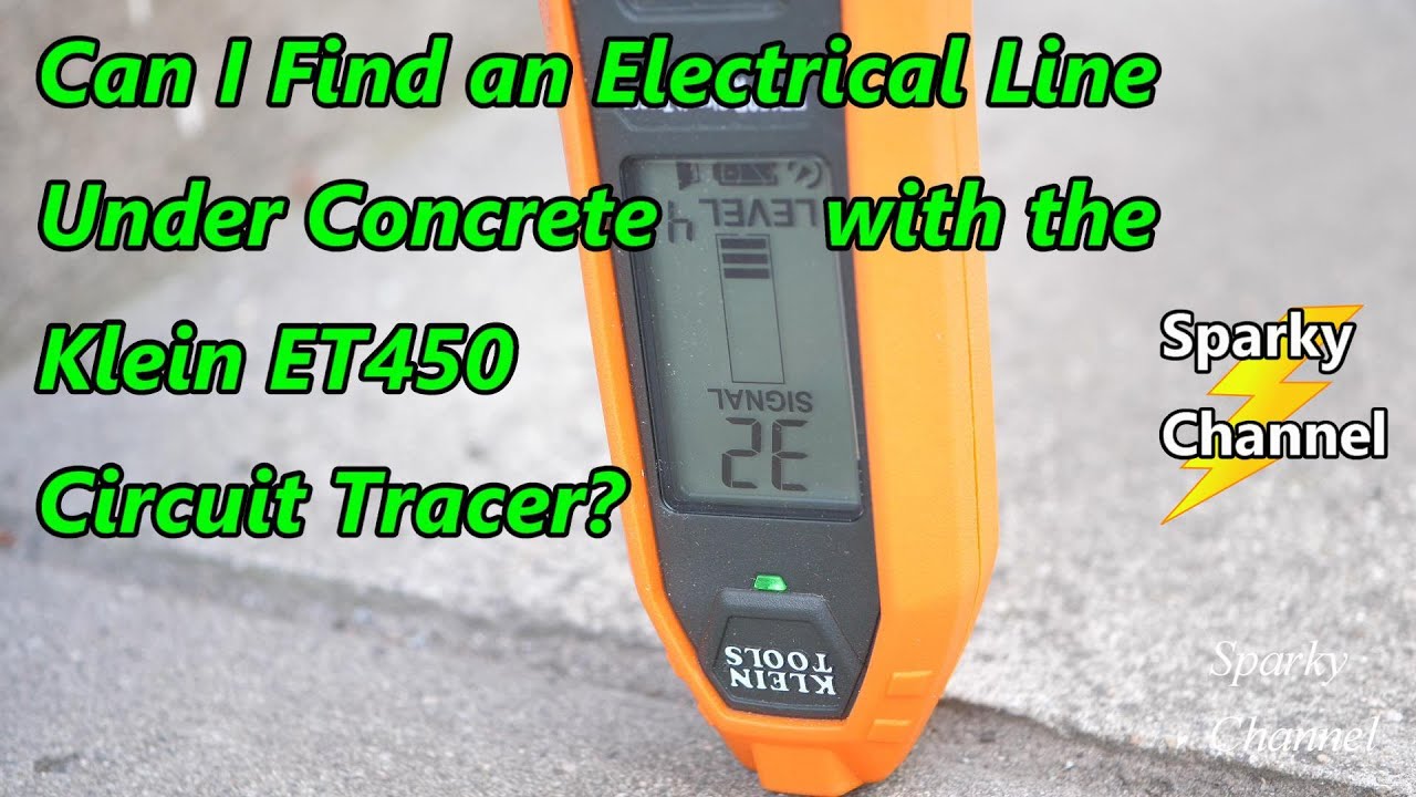 Can I find an Electrical Line Under Concrete with the Klein ET450 Circuit Tracer?