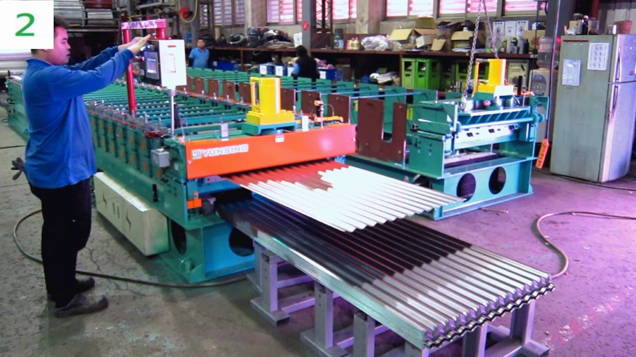 YS-914G Heavy Duty Corrugate Operation | Roofing & Corrugated Roll Forming Machine | Yunsing