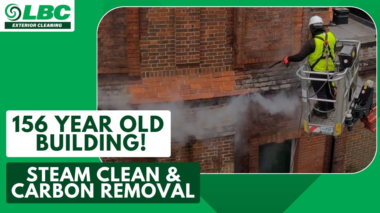 156-Year-Old Building Brick Cleaning with steam