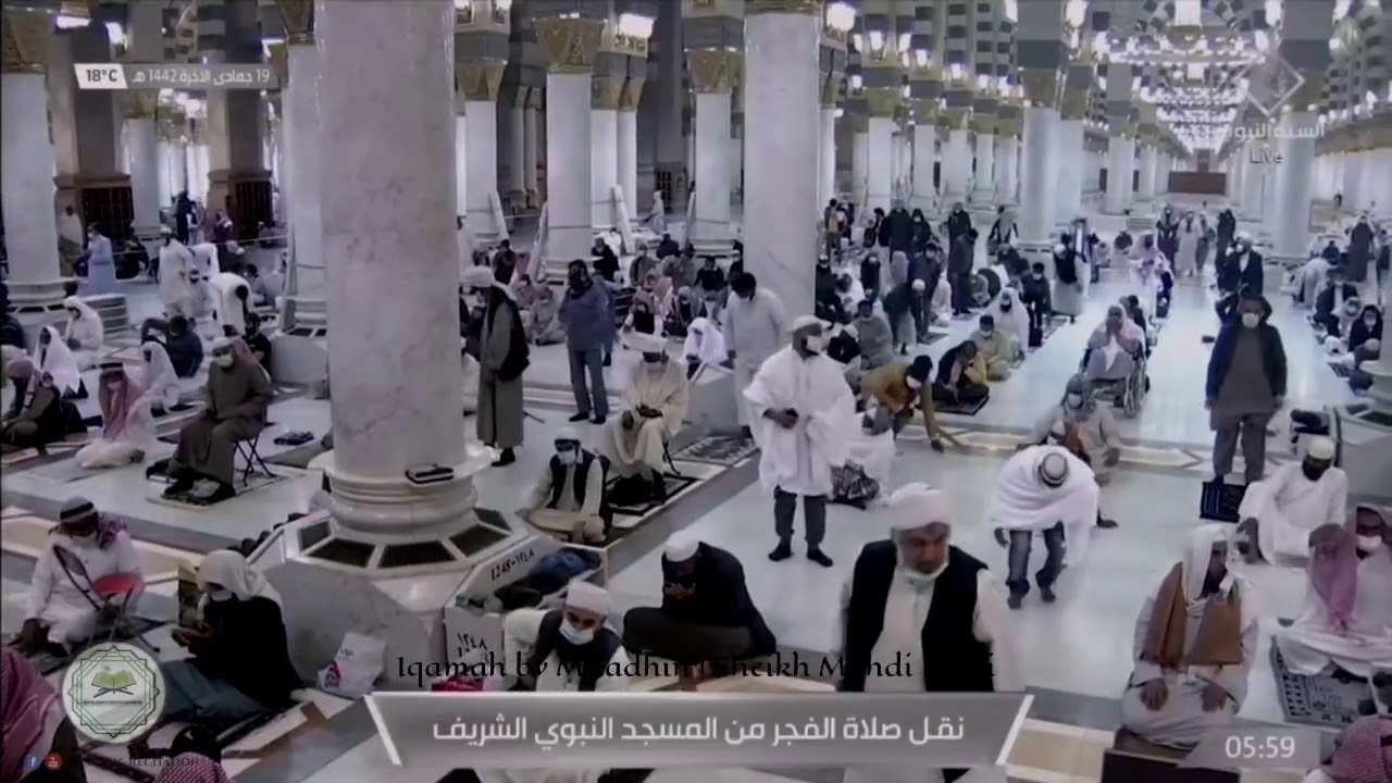 Beautiful Iqamah by Muadhin of Masjid An Nabawi Sheikh Mahdi Barri.