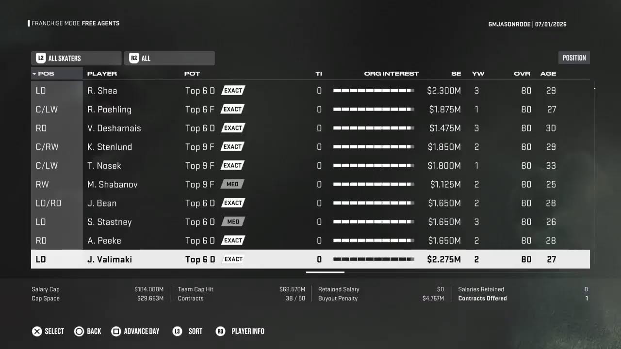 NHL 26 Gameplay Part 3 (Vancouer) Playoffs Draft