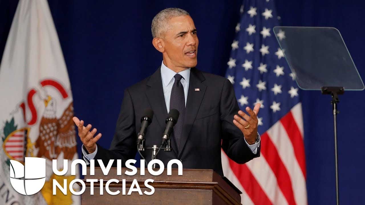 Obama vuelve a la vida pública con un duro discurso contra Trump