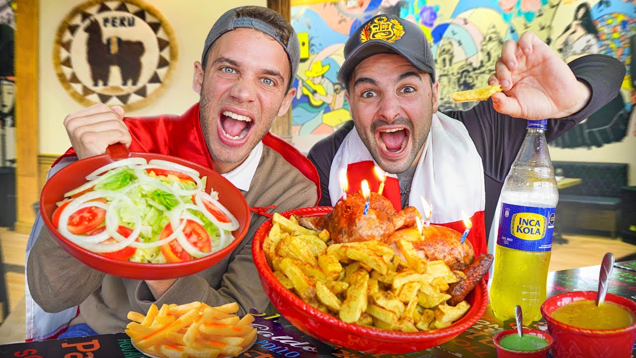 ESPAÑOLES CELEBRAN EL DIA DEL POLLO A LA BRASA EN PERÚ