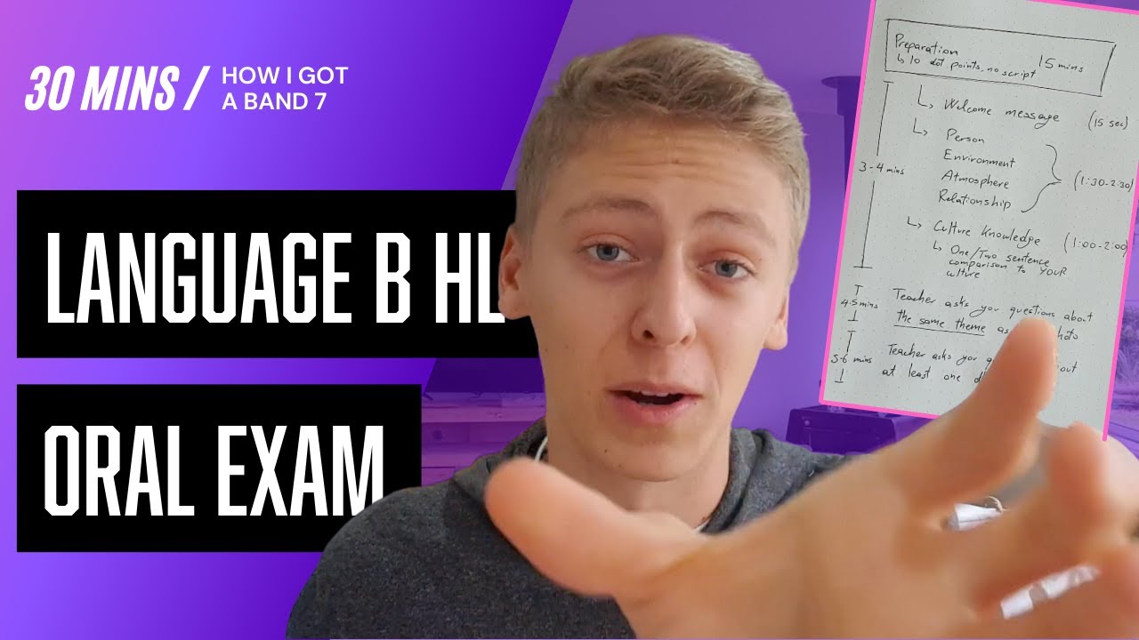 How to get a BAND 7 | NEW SYLLABUS Language B HL Oral