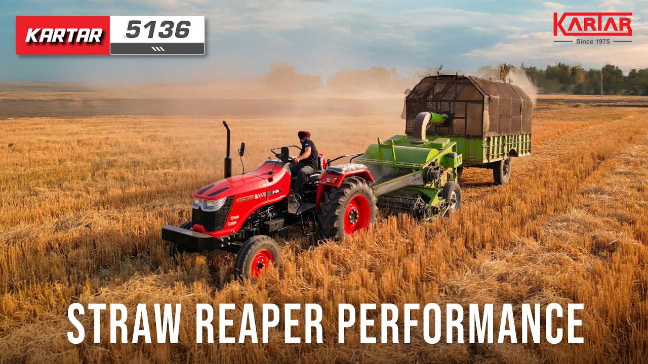 Kartar 5136 2WD | 2025 Model | Powerful Straw Reaper Performance