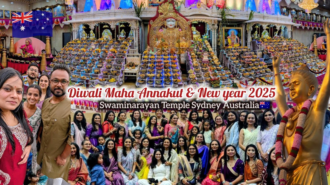 DIWALI 2025 VLOG| Sydney, Australia| Swaminarayan Temple-Bhuj #diwali #australia #indian #life #baps