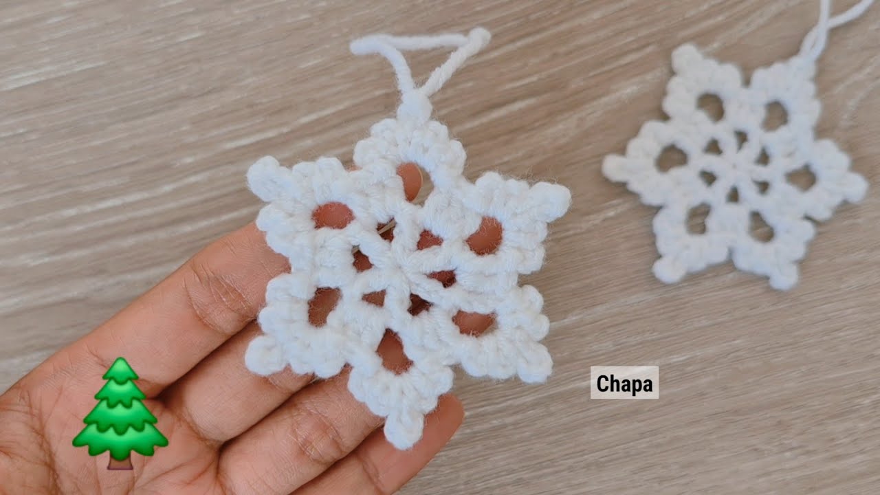 🎄Crochet Snowflake Tutorial step by step | Crochet Christmas Ornaments #crochet  