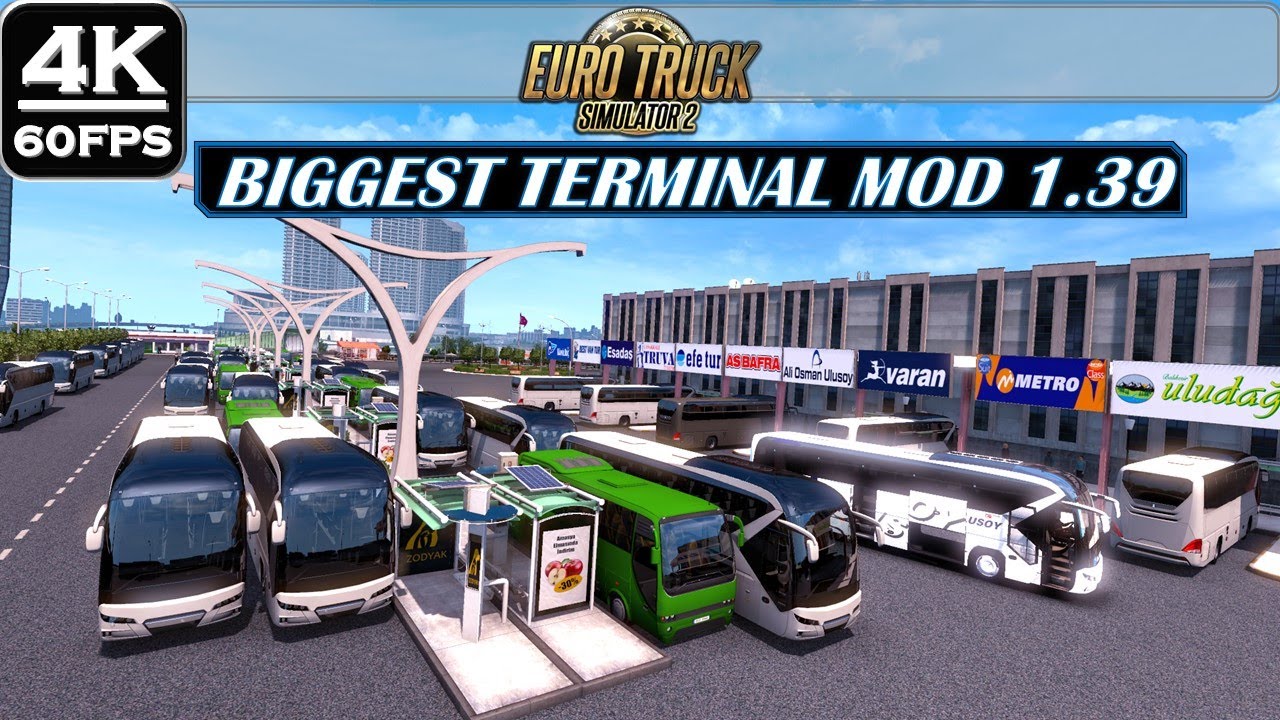 ETS2 1.39 NEW Biggest Passenger Bus Terminal Mod + Download Link | Best Bus Map