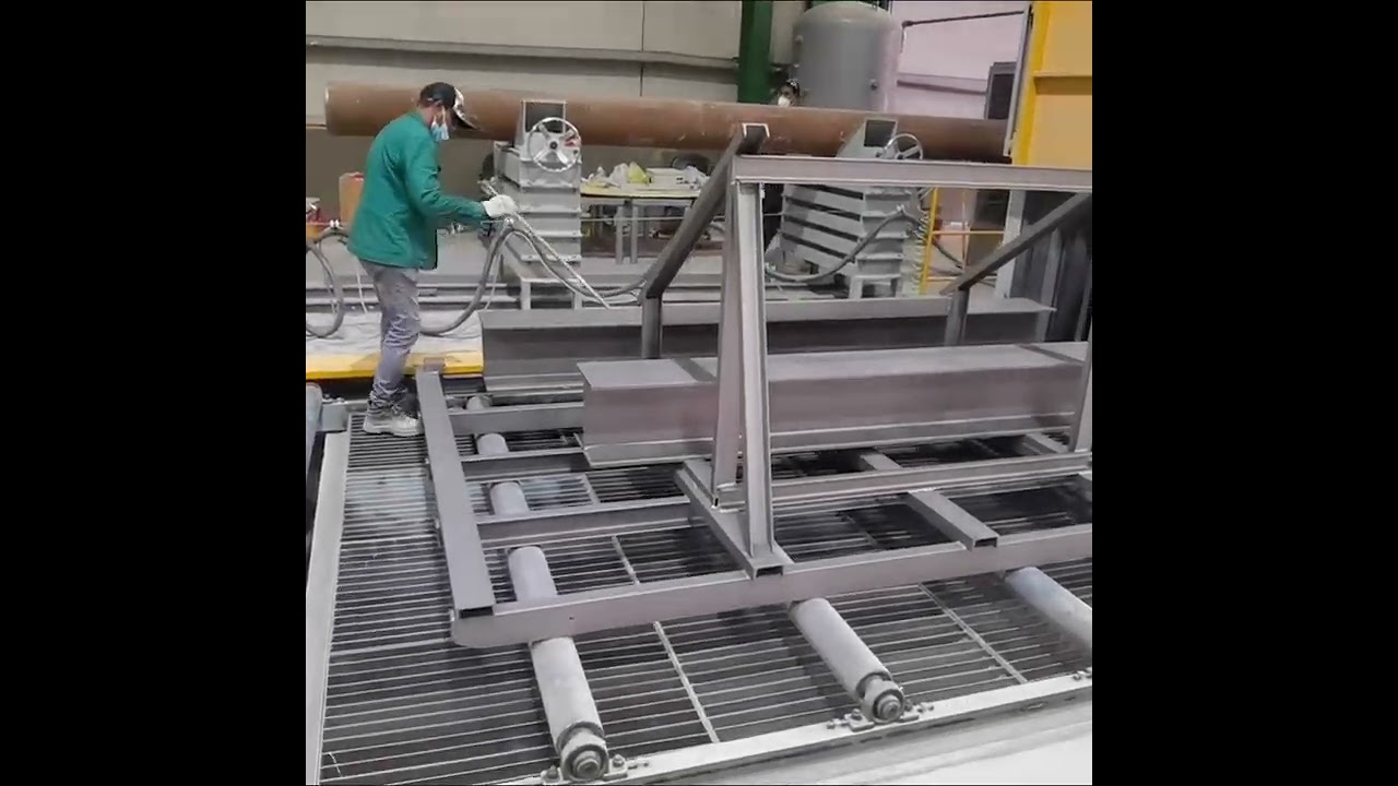QH6925 Roller Type Shot Blasting Machine Cleans Metal Welding Workpieces