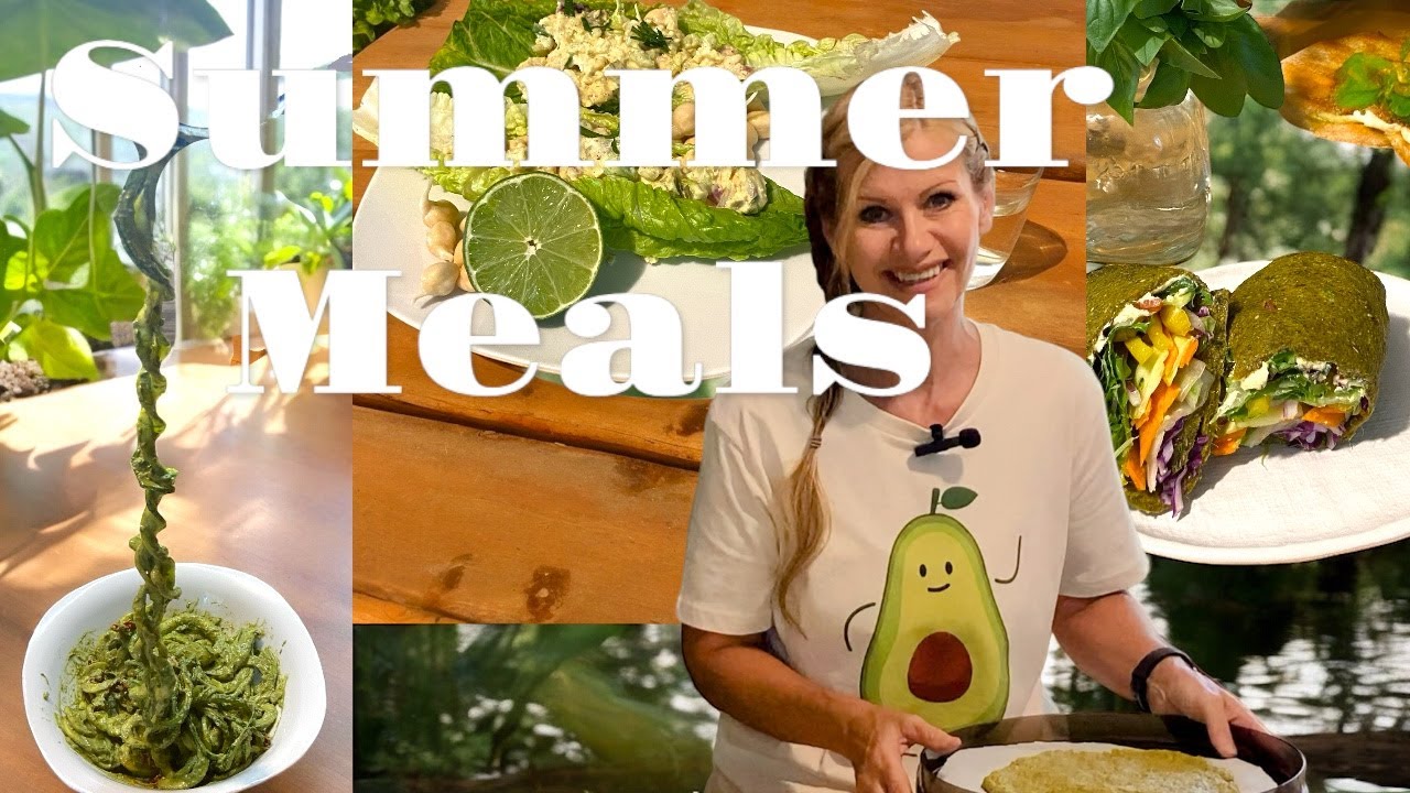Beautiful Summer Meals!  Raw, Vegan and Delicious!