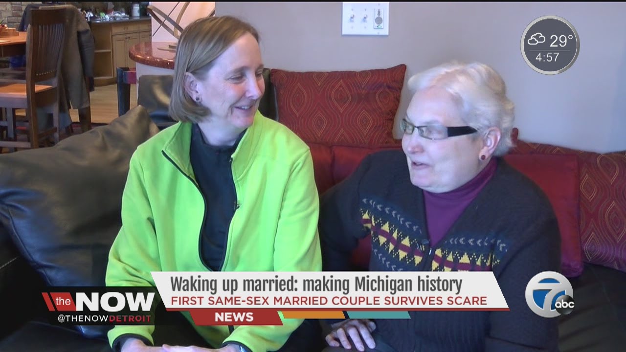Waking up married: Michigan's first same-sex married couple survives health scare