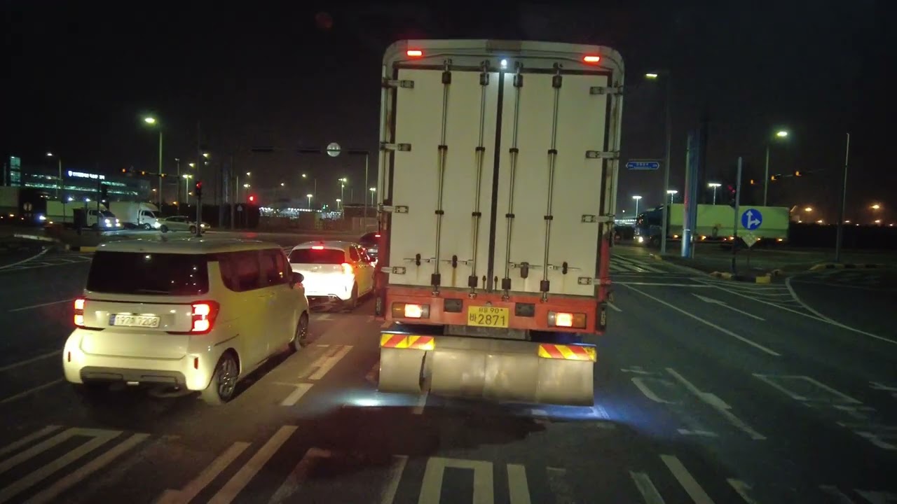 인천공항 하차후 김포공항 복귀 주행영상[직장인VLOG]