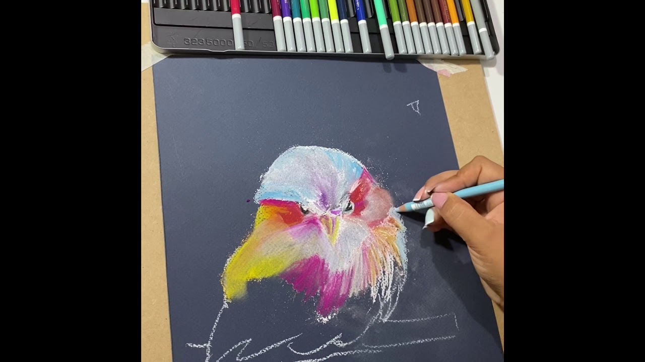Como pintar con color tiza pastel