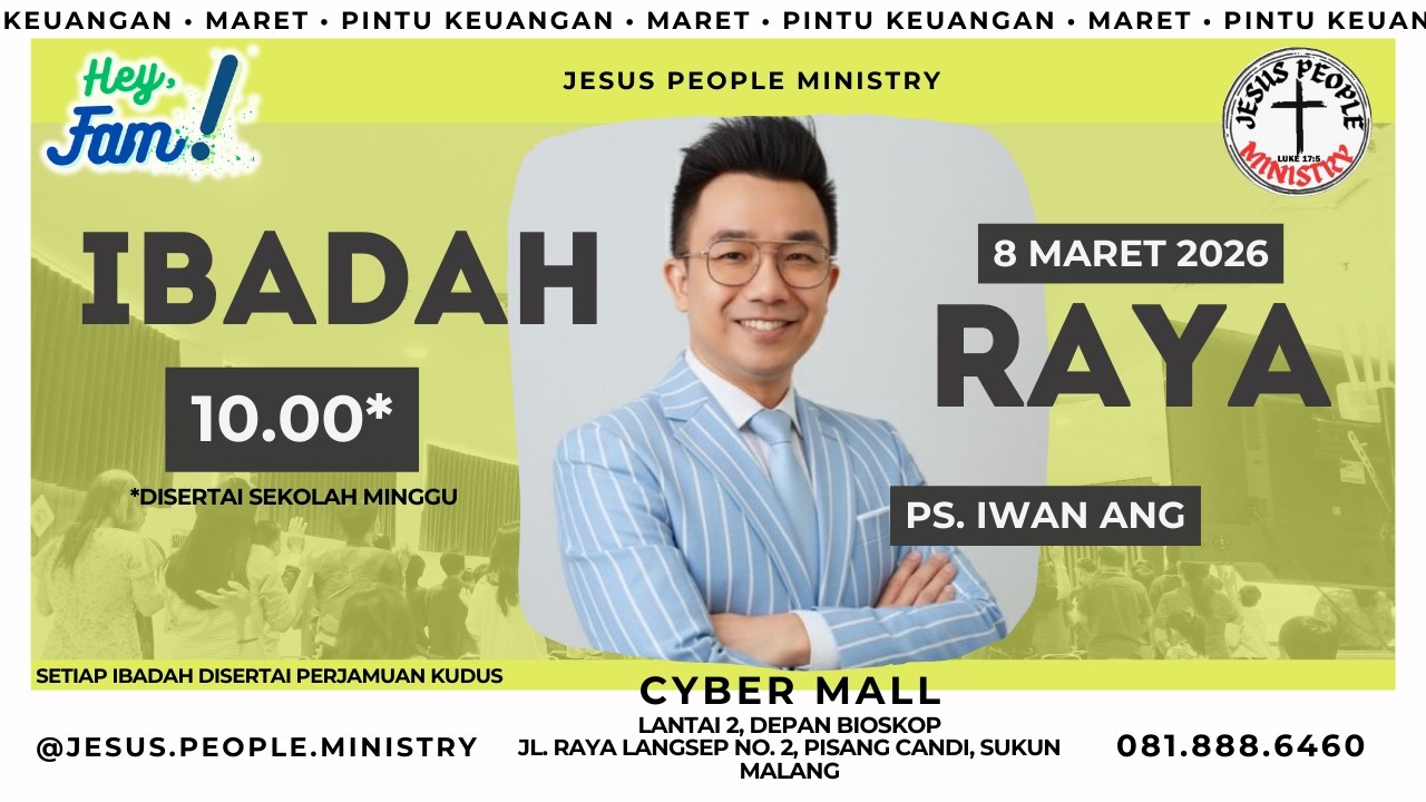 Rerun-Jesus People Ministry Ibadah jam 10.00 (8 Maret 2026)