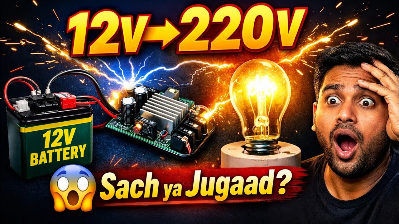 How to give DC converter to AC output #video 