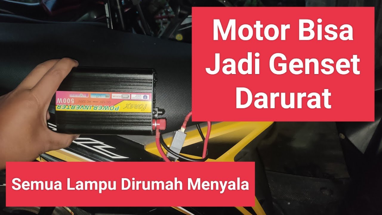Genset Darurat Pakai Sepeda Motor
