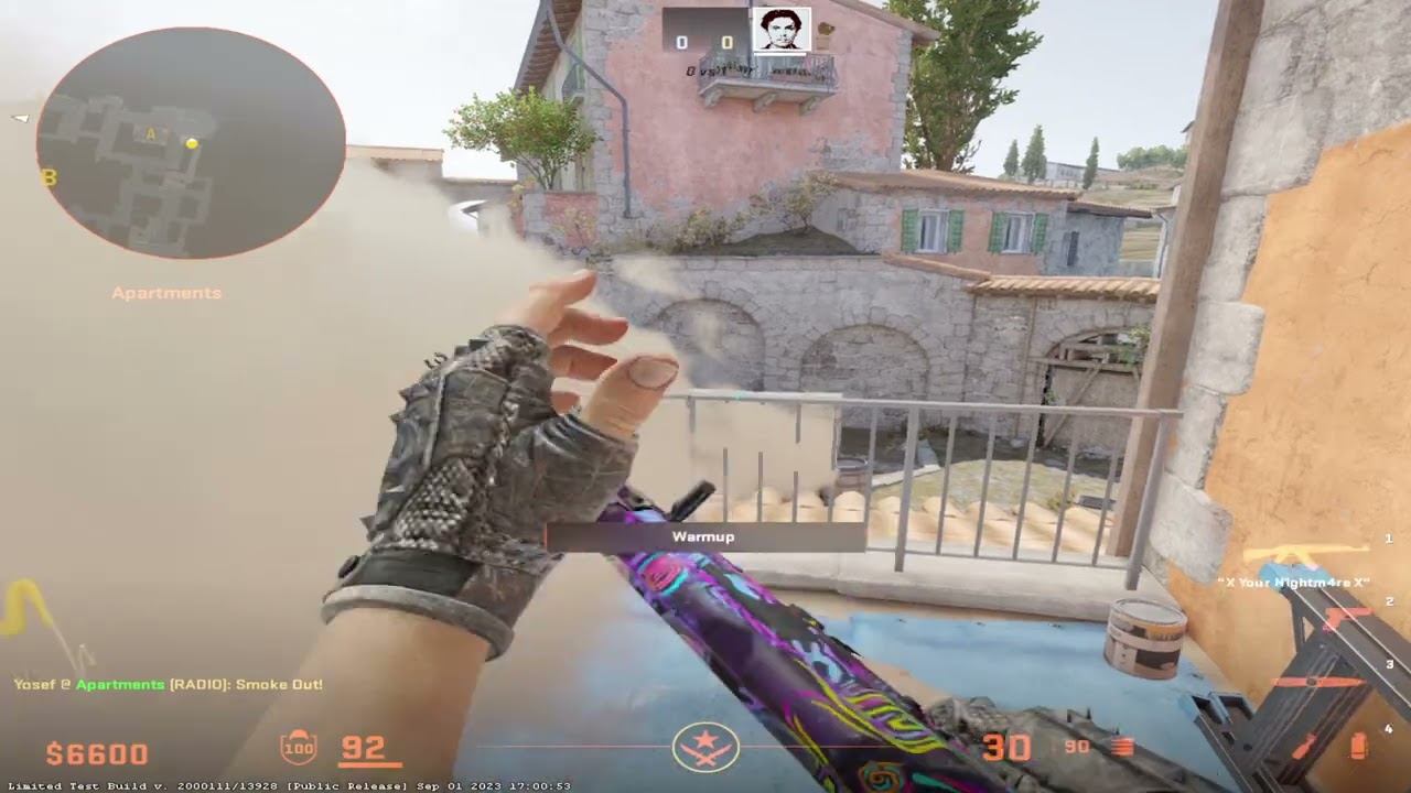 CS2 Inferno Balcony Lurk Smoke