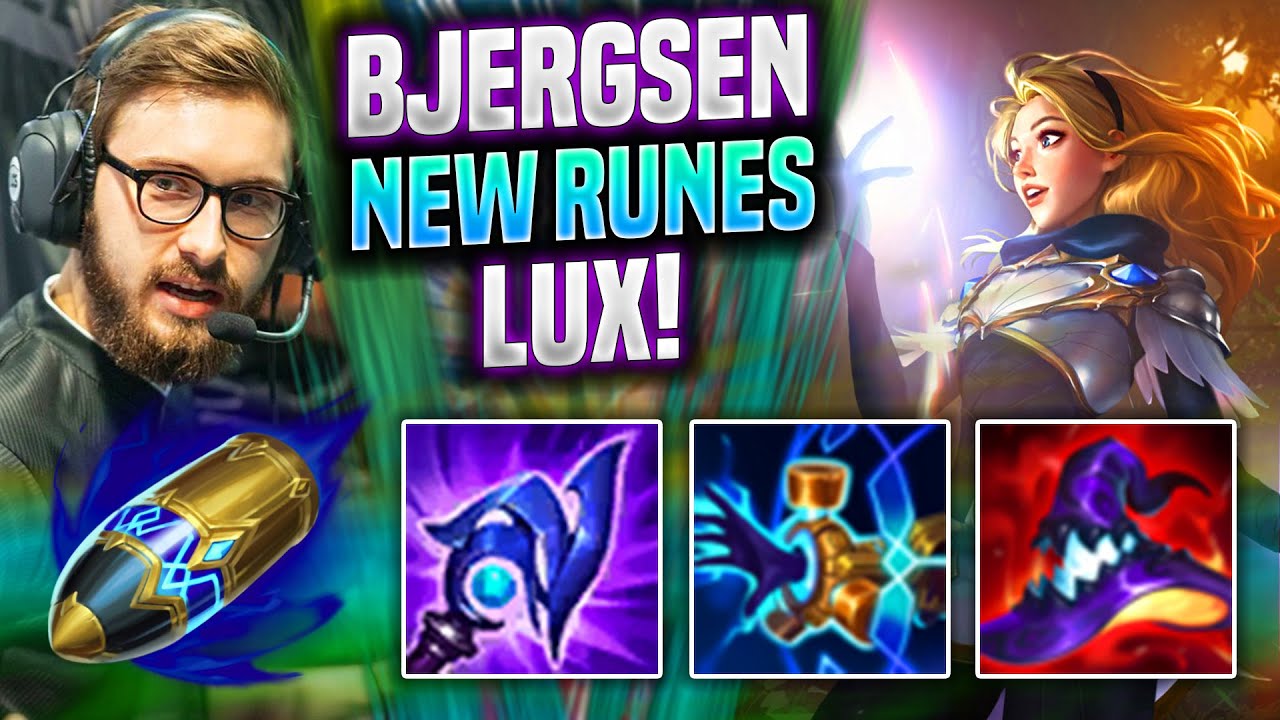 BJERGSEN IS INSANE LUX WITH NEW RUNES! - TL Bjergsen Plays Lux MID vs Viktor! | Preseason 2022