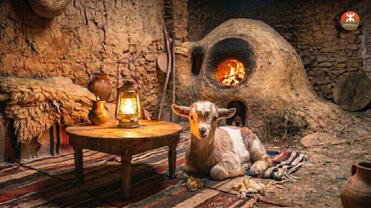 Winter in the Rif Mountains 🏔️ ASMR Traditional Amazigh Life | Snowy Village Sounds