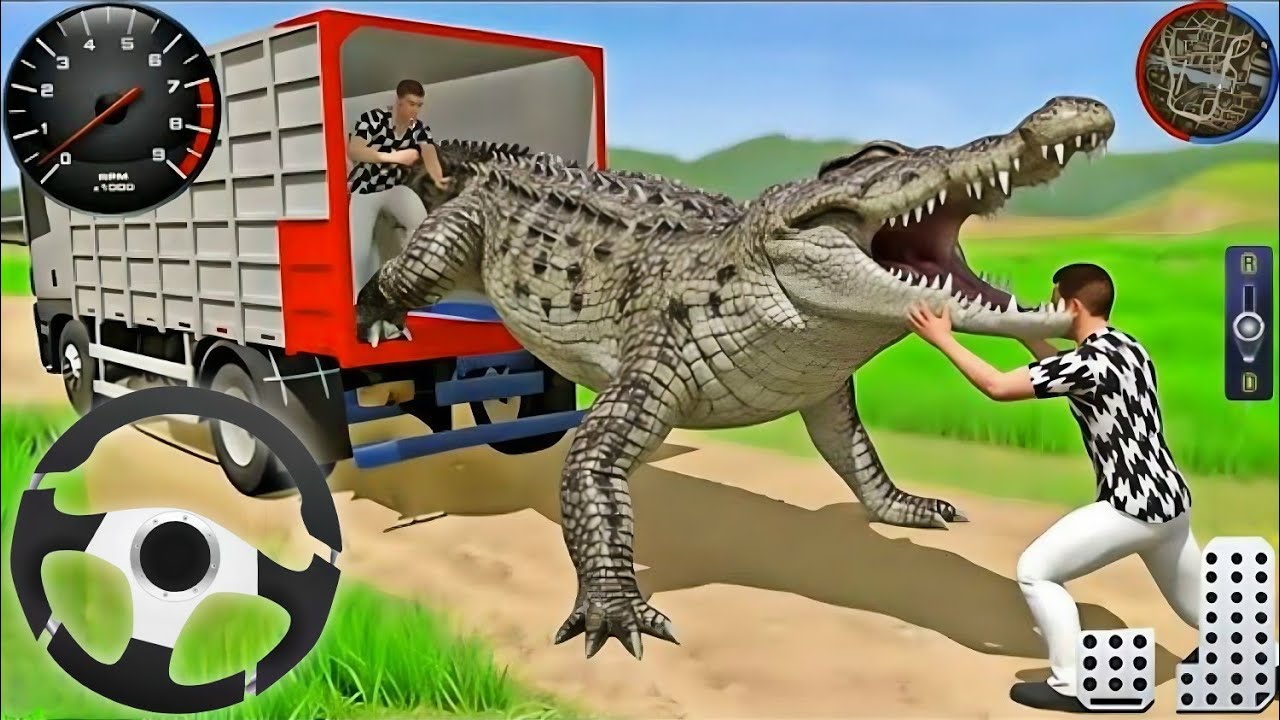 🐊 Animal Cargo Truck Driving Game 3D - Animal Transport Cargo Truck 2024 - Android Gameplay