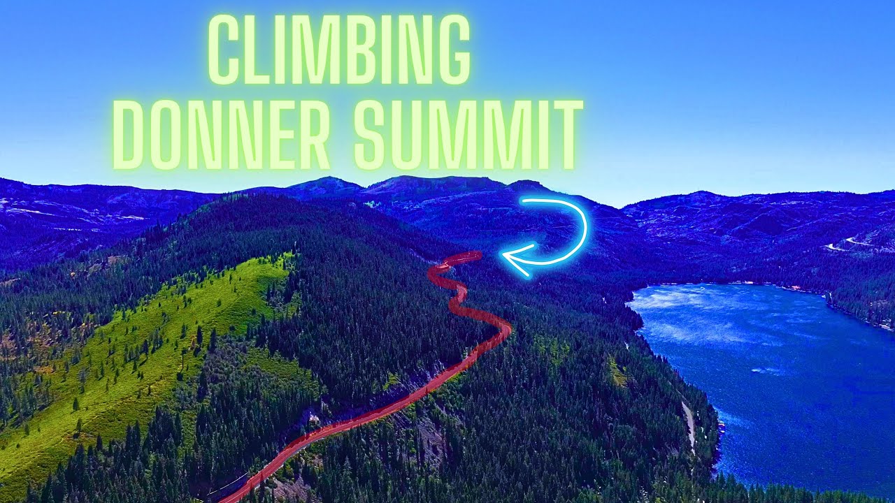 TRAIN CLIMBS THE TOP OF THE MOUNTAIN - Donner Lake / Donner Pass 2024
