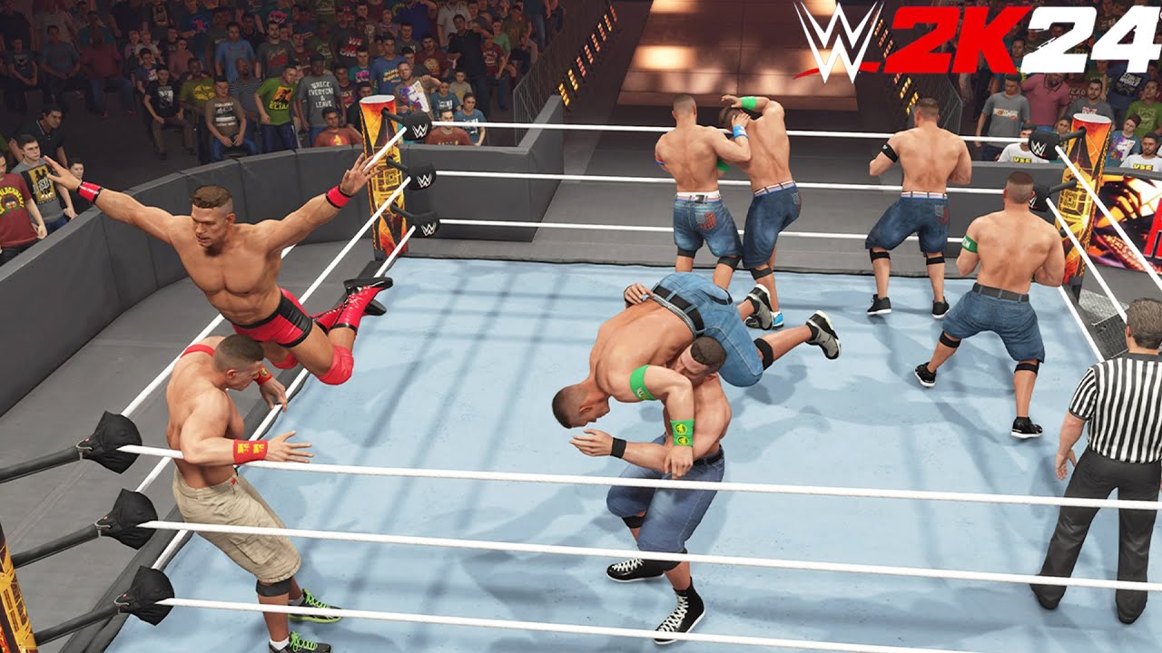 All John Cena in Elimination Championship Match | WWE 2K23 PS5 [4K]
