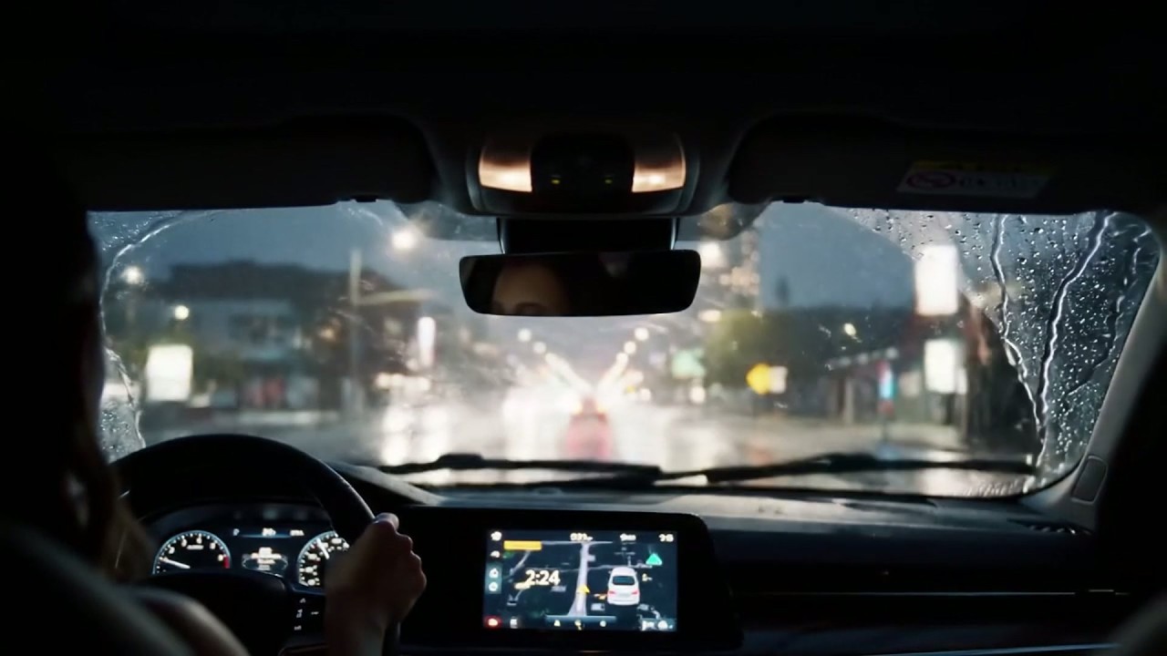 Boring Night Rain Driving - Dim Screen Calming Rain for Relaxation 😴
