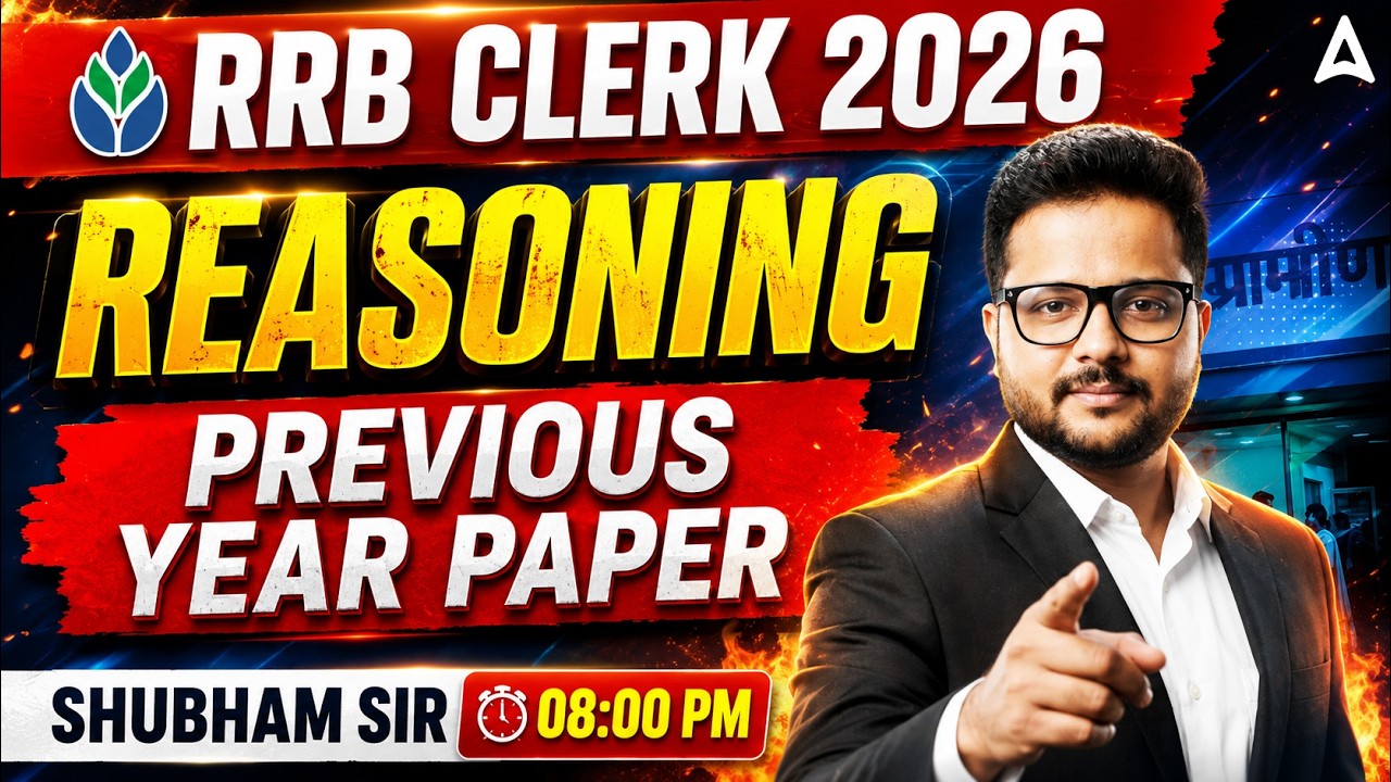 RRB Clerk 2026 Reasoning Previous Year Paper | Shubham Sir