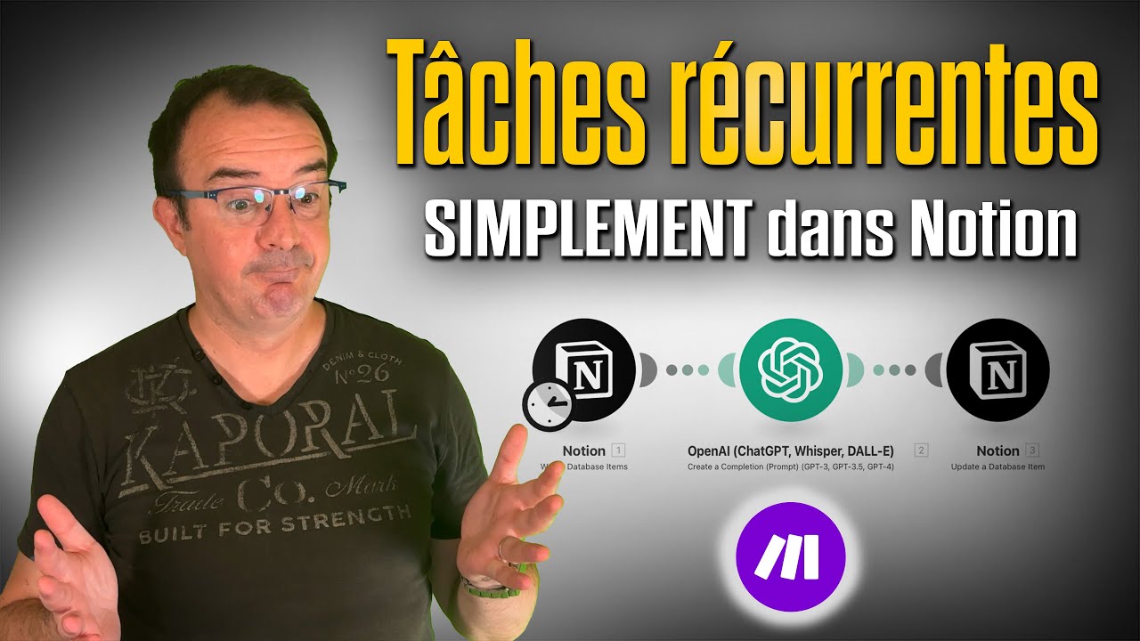 Tâches récurrentes dans Notion grâce à Make et ChatGPT