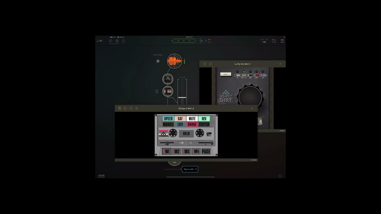 iOS Beatmaking with Chomplr, Fly Tape 2, and Lo-Fly Dirt // Demo of Lo-Fly Drums Vol. 8 Drumkit
