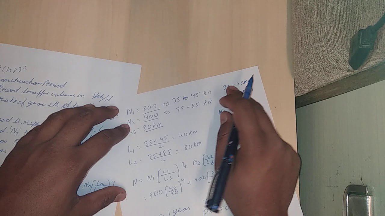 Modified C.B.R. method with numerical / Design of flexible pavement / highway engineering