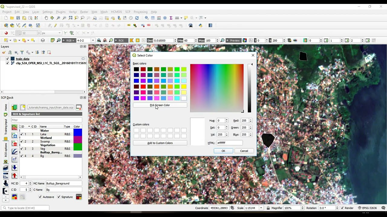 Контролируемая классификация в QGIS || Полное руководство || 100%