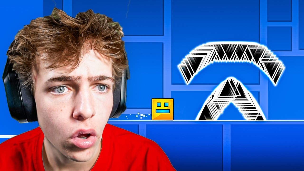 playing GEOMETRY DASH for the FIRST TIME..