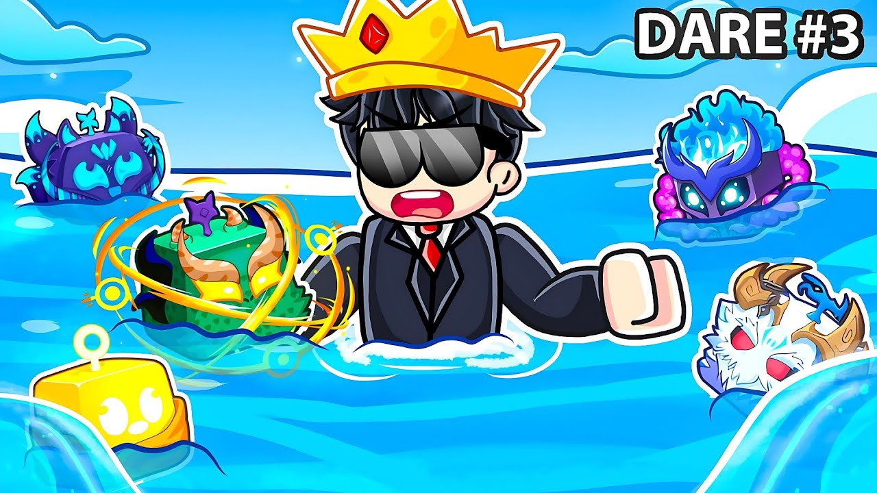 I Threw ALL MY FRUITS in Blox Fruits Roblox