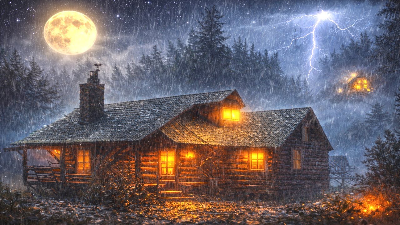 Снаружи конец света... 🌧️ Наконец-то ты нашёл свой приют. 🔥 (1 ЧАС)