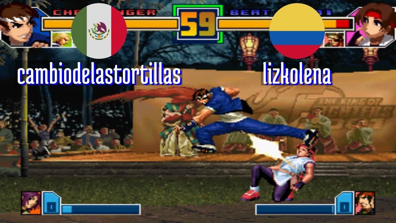 FT5 @kof2001: cambiodelastortillas (MX) vs lizkolena (CO) [King of Fighters 2001 Fightcade] Jun 23