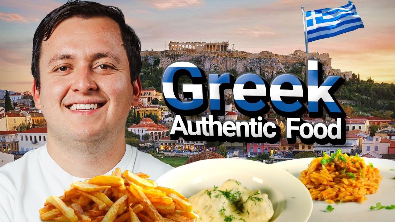🇬🇷 Aut&eacute;ntica comida Griega 🇬🇷 La mejor comida de Grecia, en Atenas🏛️