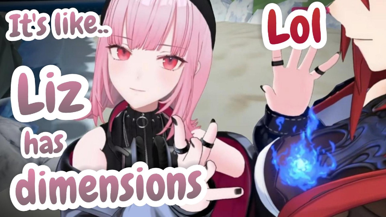 Calli Explains that Liz has a Dimension in VR & Those Dimensions look Heavy【Hololive】