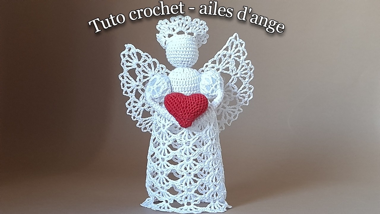 Tuto crochet les ailes pour ange #crochet #tutorial #handmade #dentelle #ange #lesailles