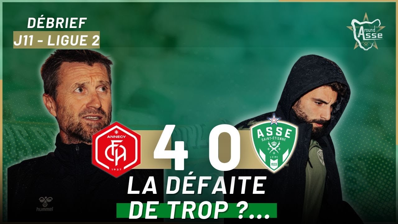Ligue 2 : Annecy humilie, l'ASSE 4-0. Il faut un &eacute;lectrochoc !