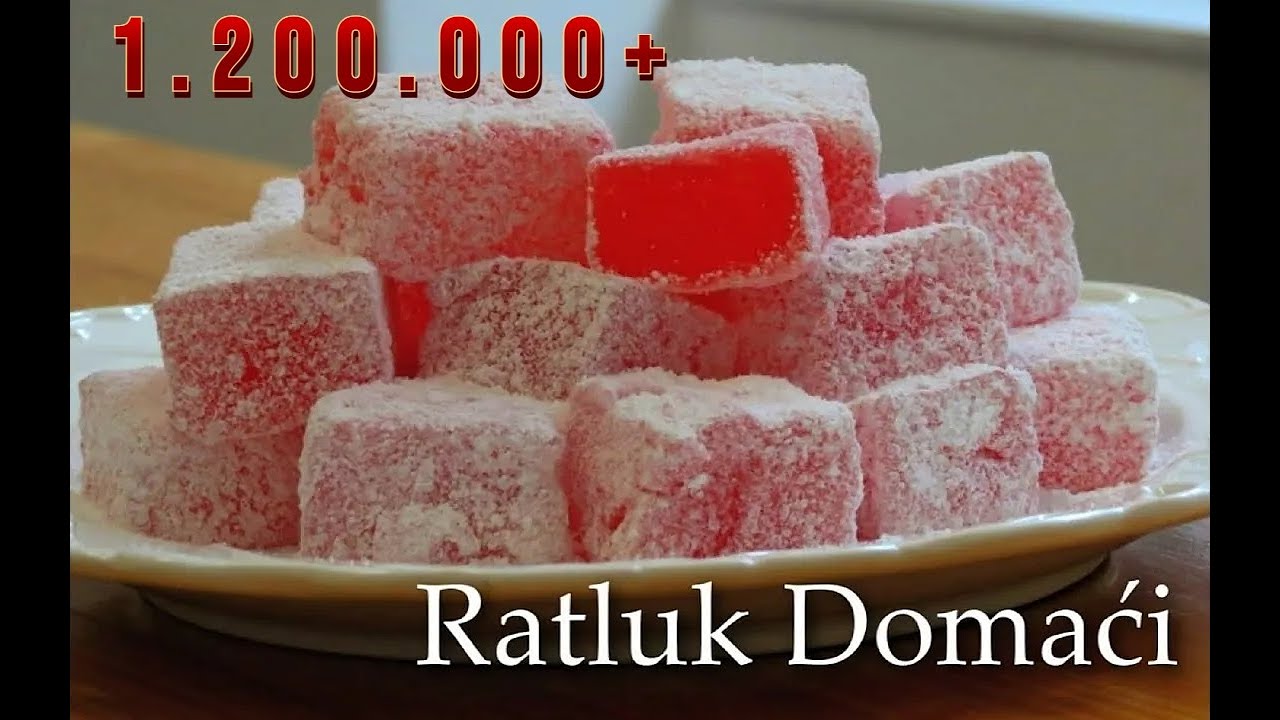 Ratluk Domaći Recept || Kako se pravi Ratluk || Rahat Lokum Recept